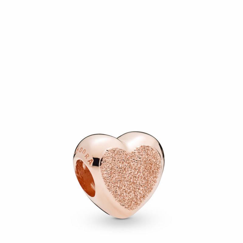 Pandora Rose™ Matte Brilliance Heart Charm Ireland - Pandora Rose - 609735SEJ